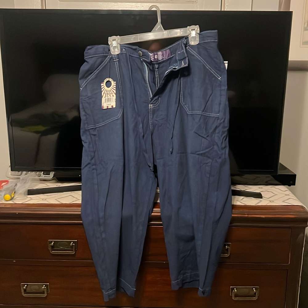 Classic denim jeans capris